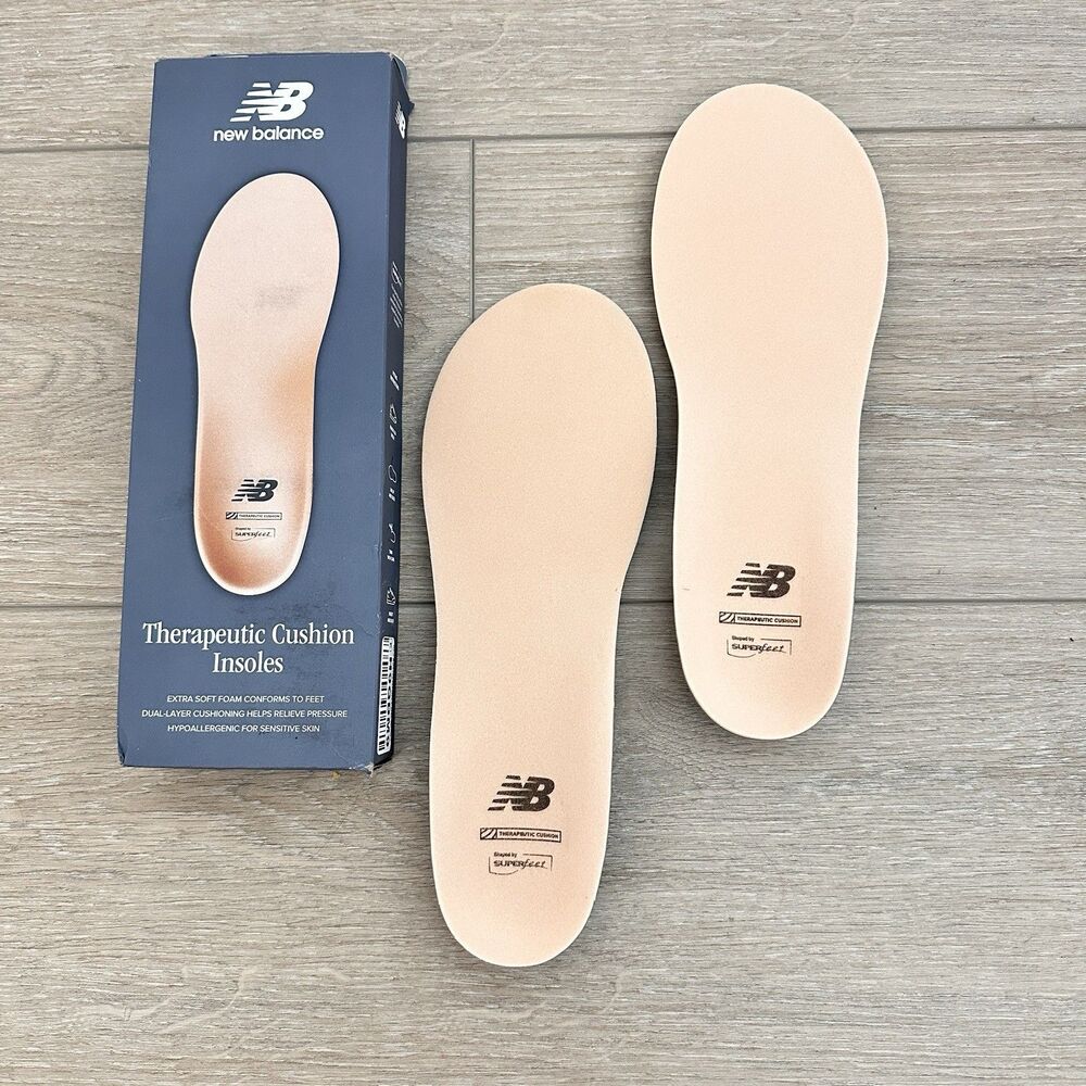 New Balance Therapeutic Cushion Shoe Insoles Soft Men 11.5-13 Women 12+ F